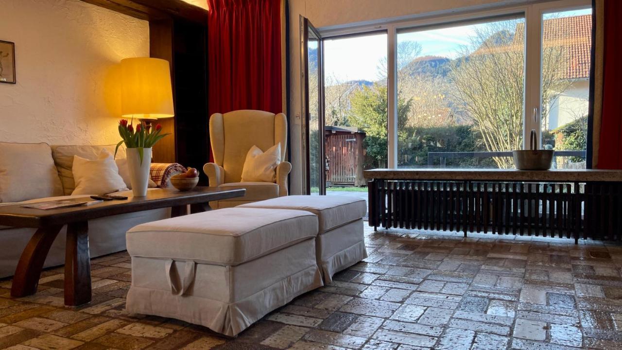 Large Holiday Apartment With Sauna, Terrace, Garden And Open Fireplace Lenggries Exterior foto